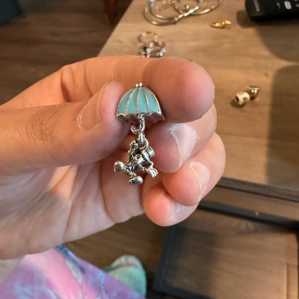 Pandora Silver Charm jiminy cricket